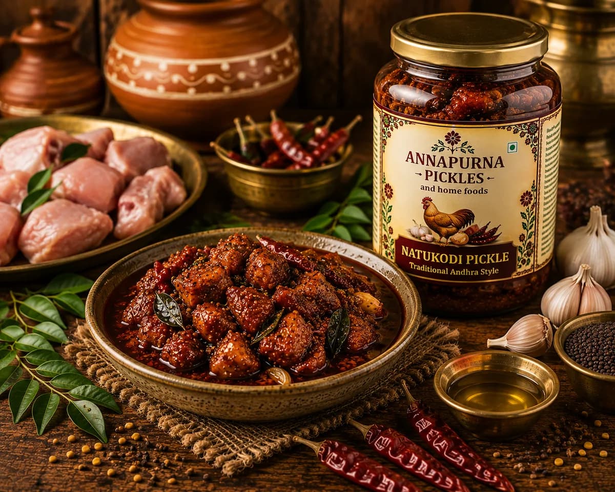 Natukodi Pickle — illustrated jar